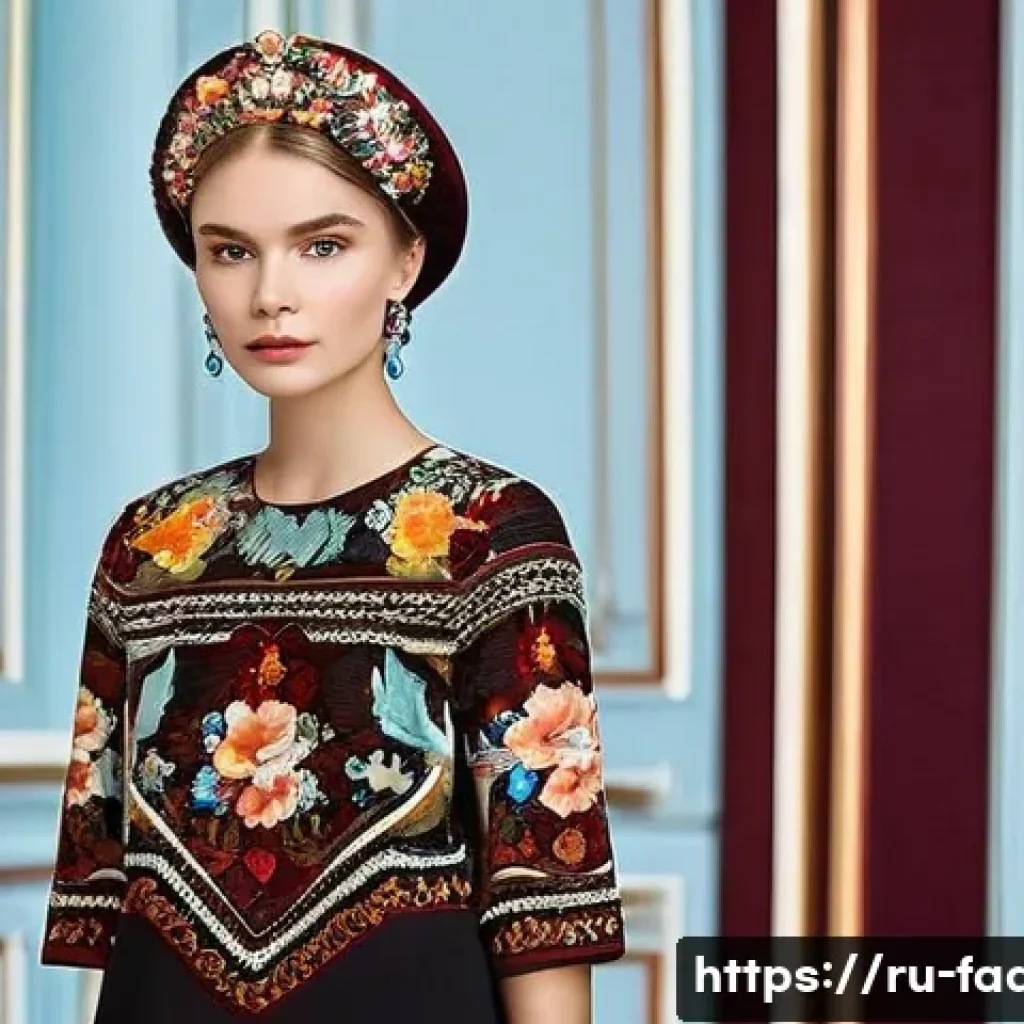 패션디자인과 브랜드 히스토리 - **Prompt 1: Russian Heritage Meets Modern Elegance**
    A young woman in her early twenties, exudin...