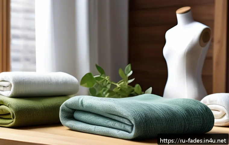 패션 텍스타일 디자인 - A sophisticated textile design studio scene showcasing eco-friendly materials like organic cotton an...